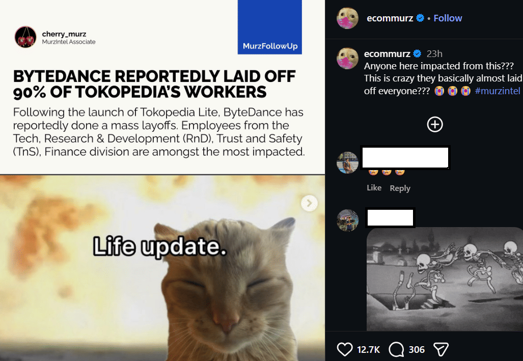 TikTok layoff