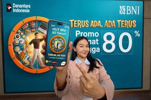 Rayakan 80 Tahun Pengabdian, BNI Hadirkan Promo Berbagai Kebutuhan