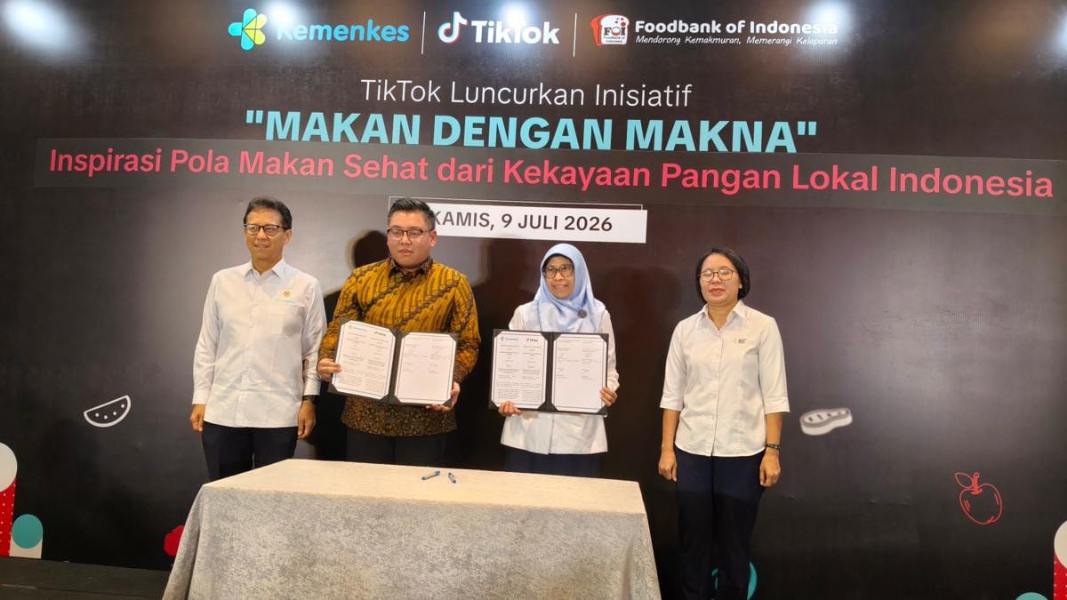 Gandeng Kemenkes dan FOI, Tiktok Salurkan US$200 ribu ke Sektor Pangan