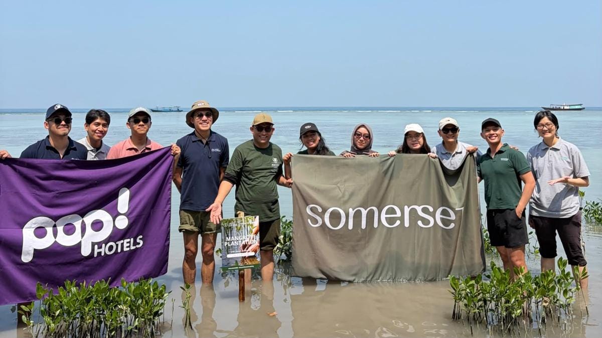 Somerset Berlian Jakarta Tanam 2.000 Bibit Mangrove di Pulau Tidung Kecil