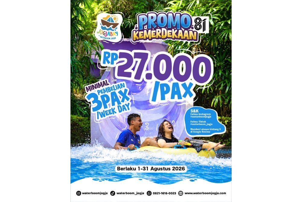 promo kemerdekaan 17 Agustus dari Waterboom Jogja