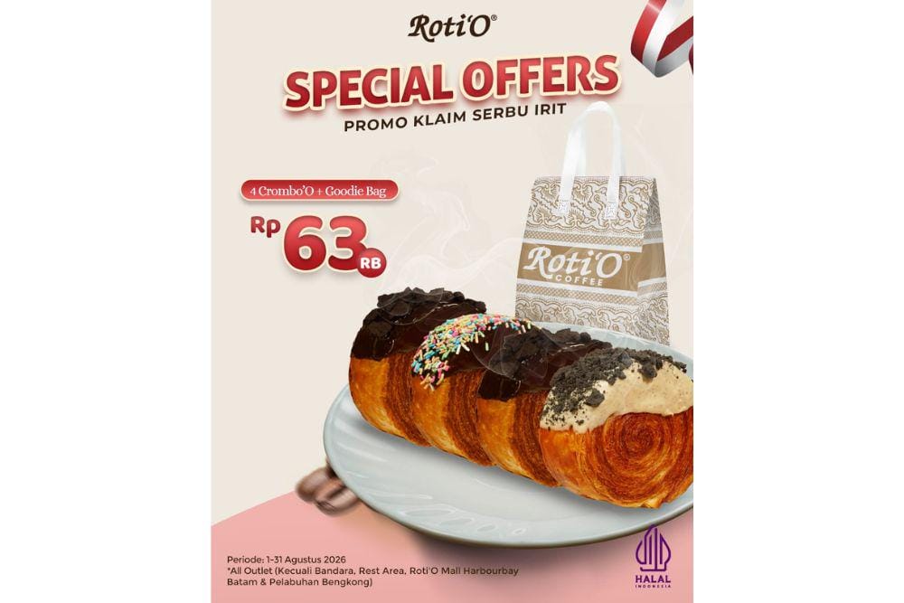 promo kemerdekaan 17 Agustus dari Roti'O