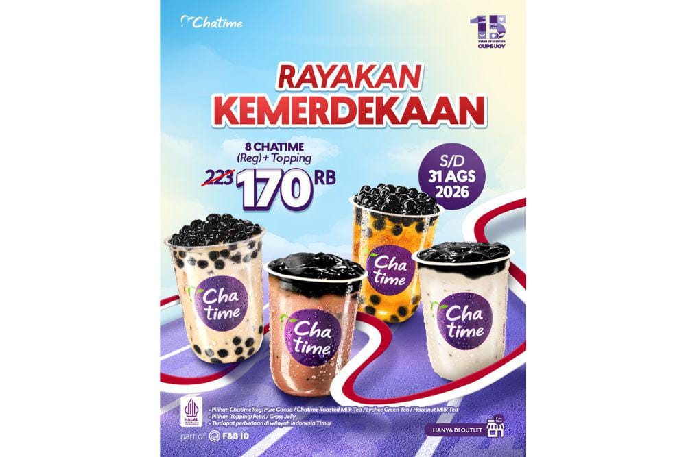 promo kemerdekaan 17 Agustus dari Chatime