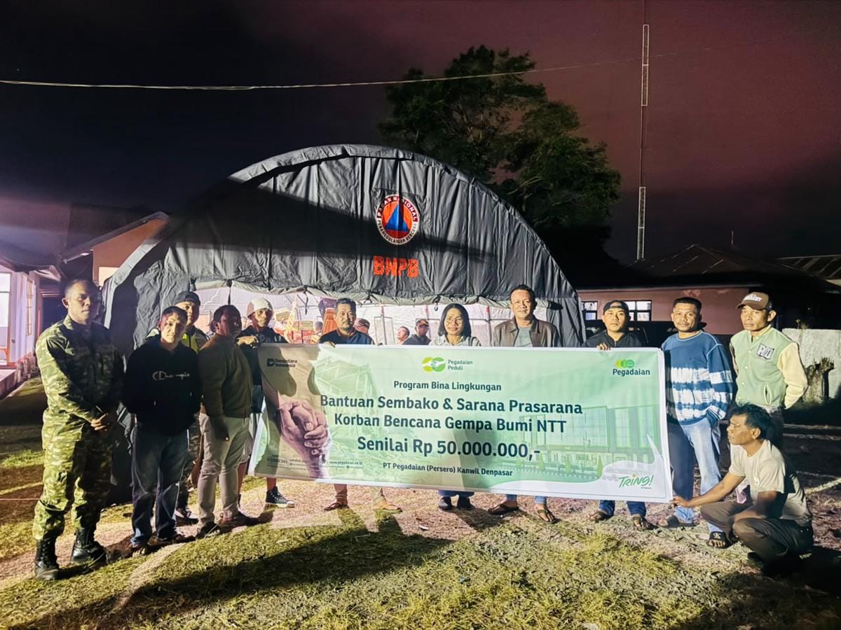 Pegadaian Peduli, Pegadaian Salurkan Bantuan Tanggap Darurat bagi NTT