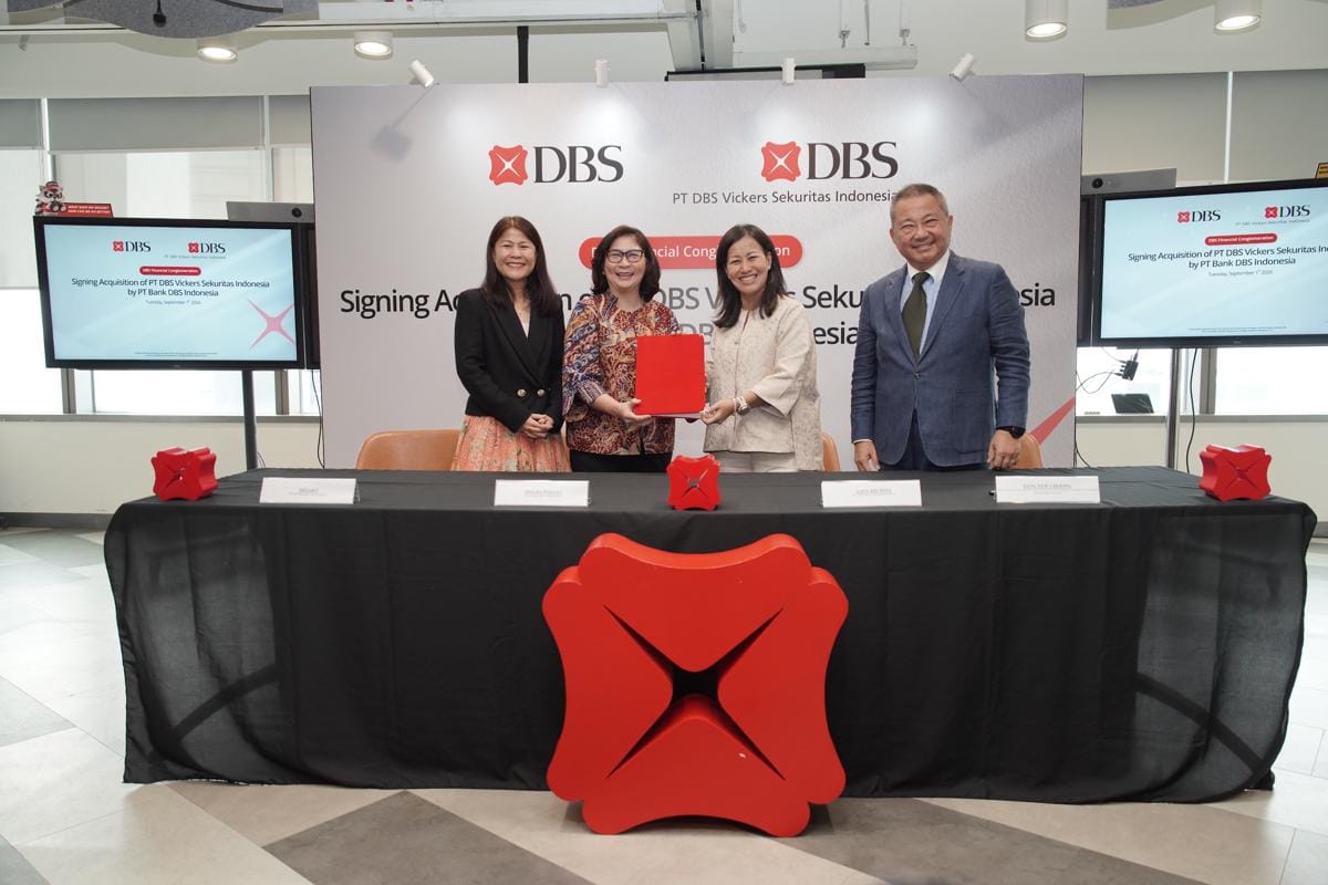Perkuat Layanan Pasar Modal, Bank DBS Indonesia Akuisisi Mayoritas Saham DBSVI