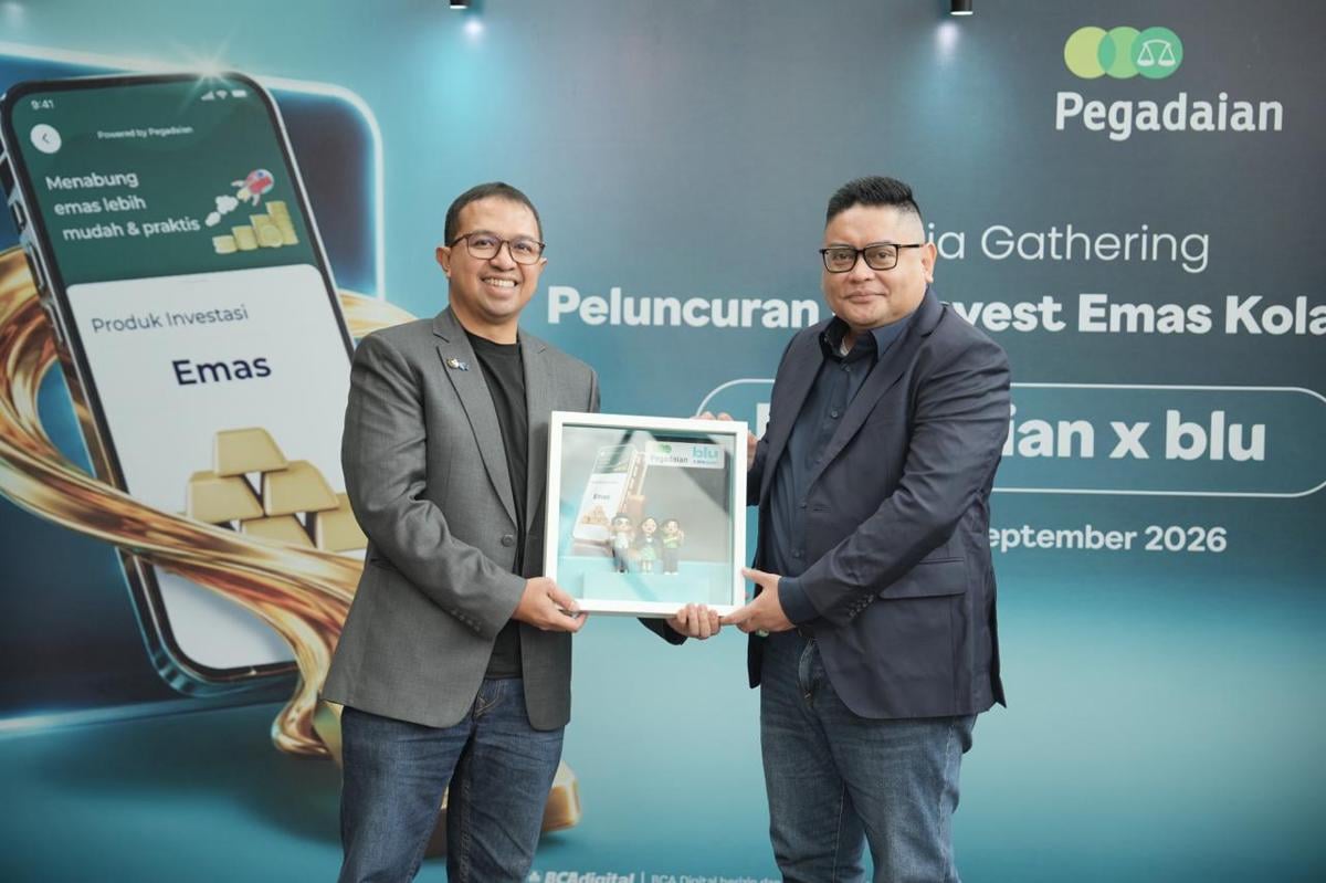 Permudah Investasi Emas, Pegadaian Gandeng blu lewat bluInvest Emas