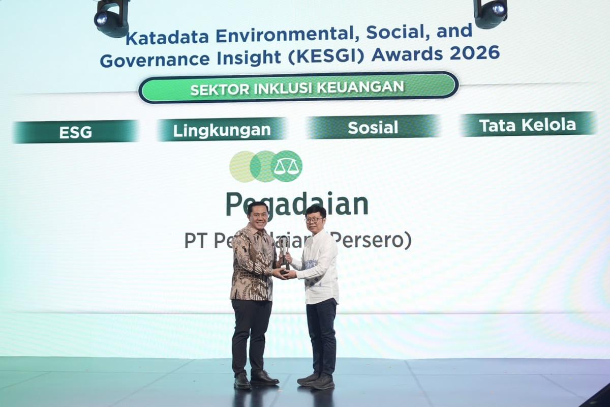 Kinerja ESG Pegadaian di Atas Rata-Rata Sektor, Raih Empat KESGI Award