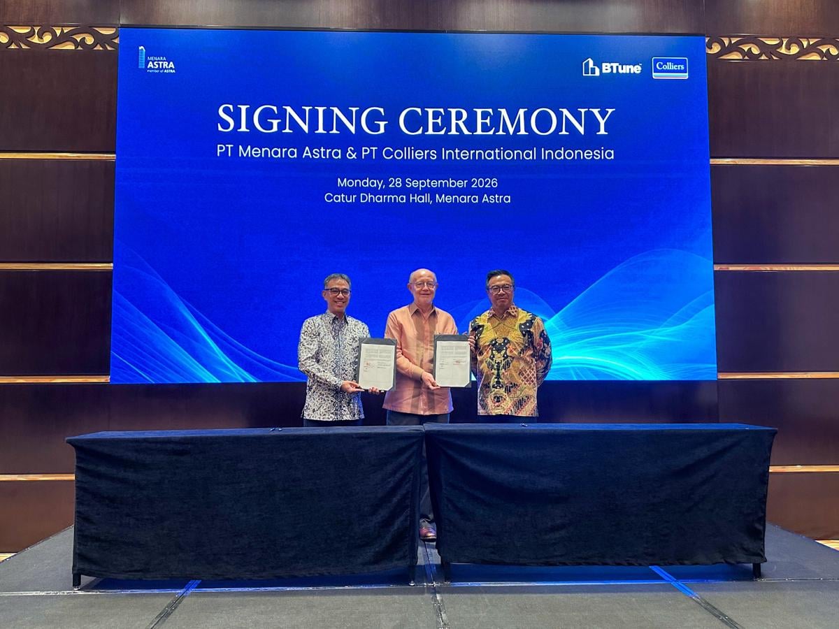 Menara Astra Teken MoU dengan Colliers, Terapkan AI untuk Hemat Energi