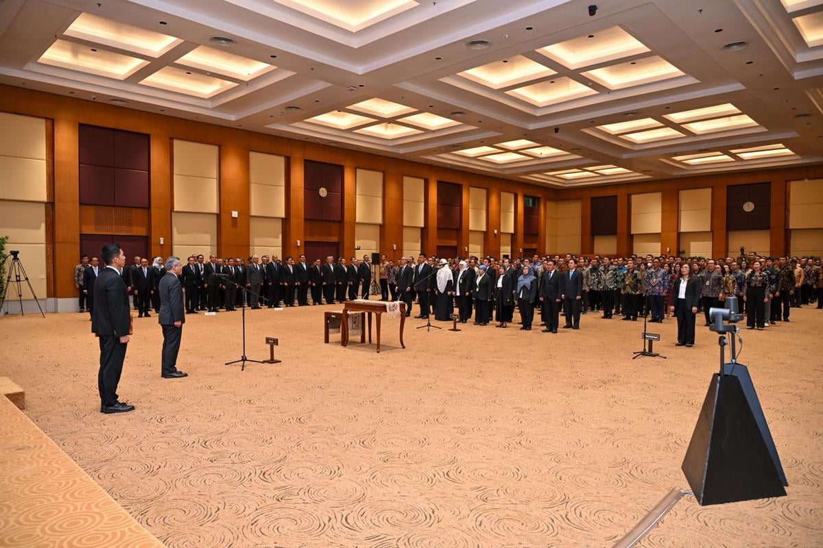 Suahasil Lantik 17 Pejabat Kemenkeu, Kejar Target APBN 2026