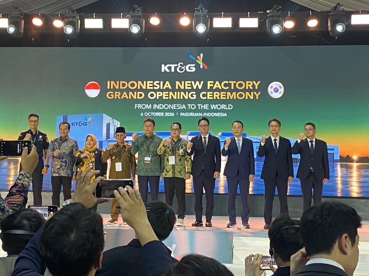 KT&G Kucurkan Rp8,1 Triliun, Bangun Pabrik Berkapasitas 21 Miliar Batang di Pasuruan
