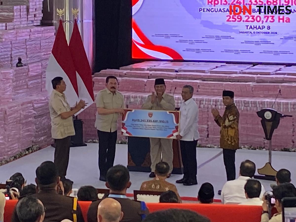 Kejagung Serahkan Uang Hasil Penindakan Satgas PKH Rp13,24 Triliun ke Kemenkeu