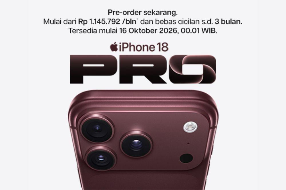 Pre-order iPhone 18 Resmi Dibuka di Indonesia, Cek Harganya!