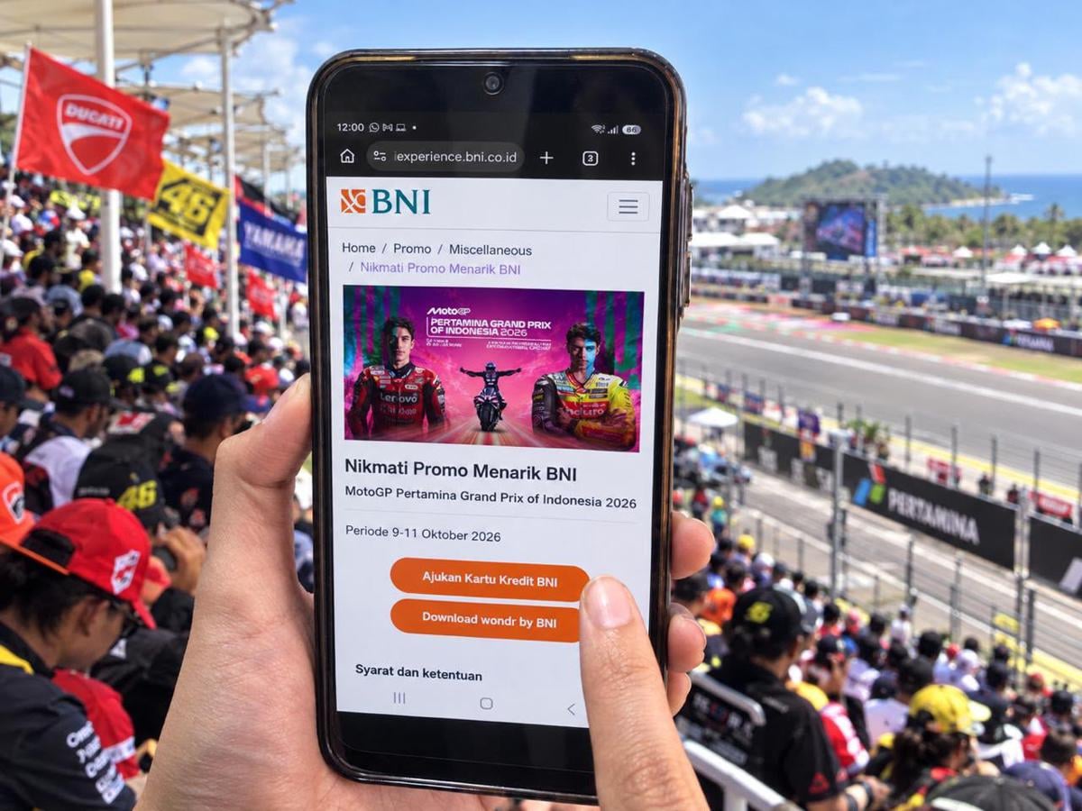 BNI Tebar Promo Cashback hingga Rp500 Ribu di MotoGP Mandalika 2026