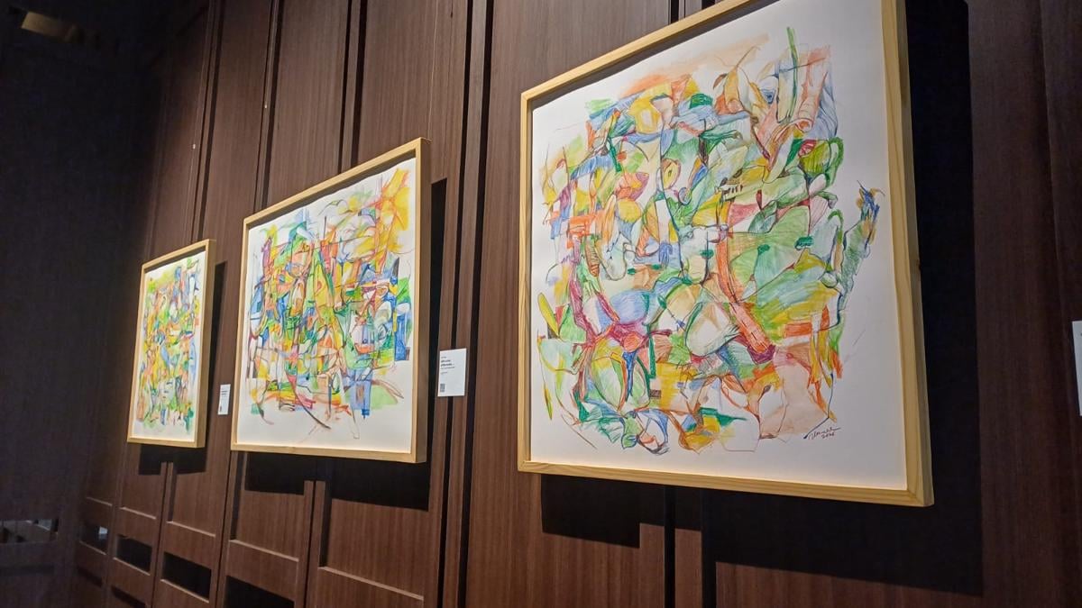 Potret lukisan di Artotel Harmoni, Jakarta Pusat 
